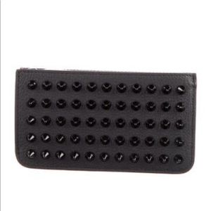 Christian Louboutin Leather Spiked Wallet